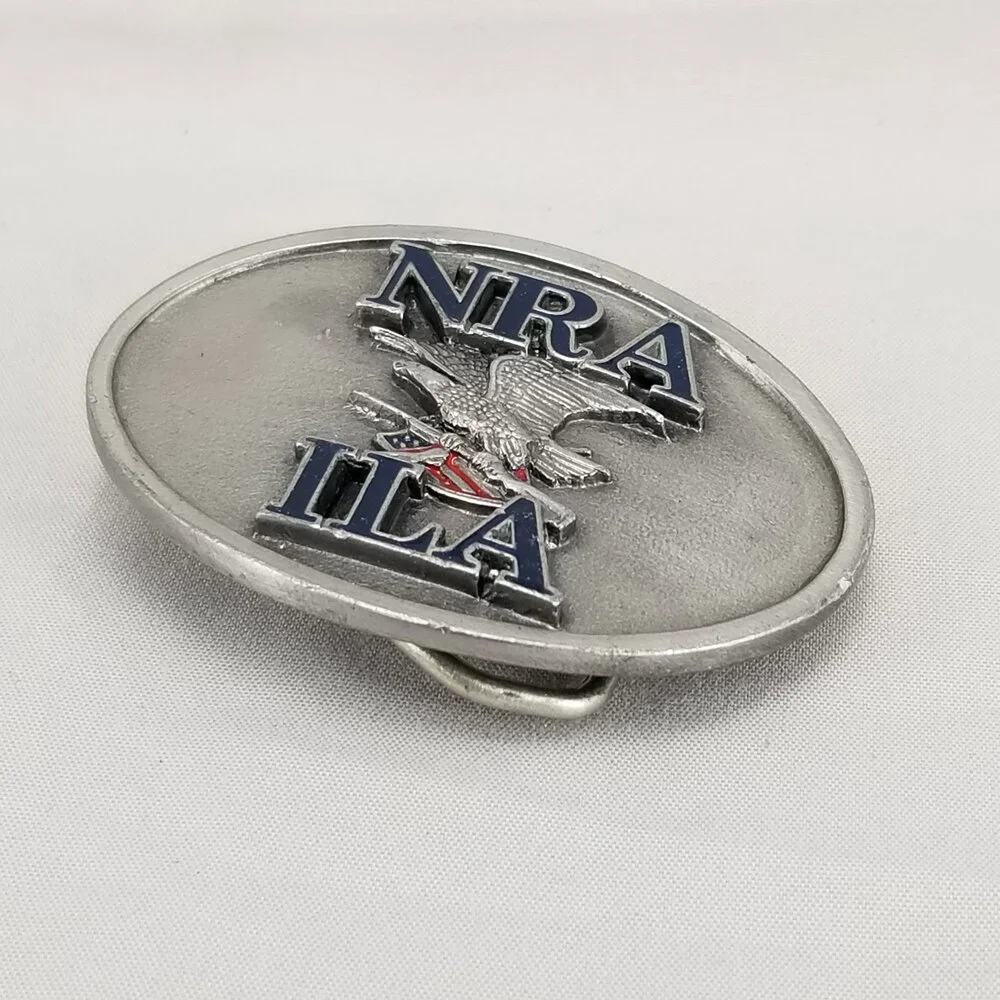 Belt Buckle Small Pewter NRA ILA Institute For Legislative‎ Action USA Made